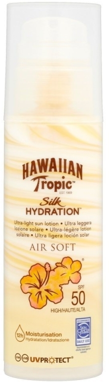 Сонцезахисний лосьйон для тіла - Hawaiian Tropic Silk Hydration Air Soft Lotion SPF 50 — фото N1