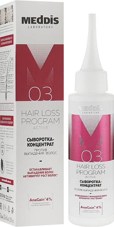 Сироватка проти випадіння волосся - Meddis Hair Loss Program Active Serum