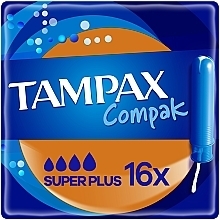 Духи, Парфюмерия, косметика Тампони з аплікатором, 16 шт - Tampax Compak Super Plus