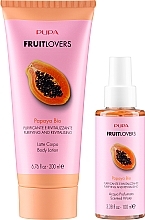 Набор - Pupa Fruit Lovers Papaya (sh/milk/200ml + b/spray/100ml + box) — фото N2