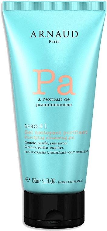 Очищувальний гель для обличчя, з екстрактом грейпфрута - Arnaud Sebo Purifying Cleansing Gel — фото N1