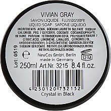 Жидкое крем-мыло - Vivian Gray Black Crystals Luxury Cream Soap — фото N2