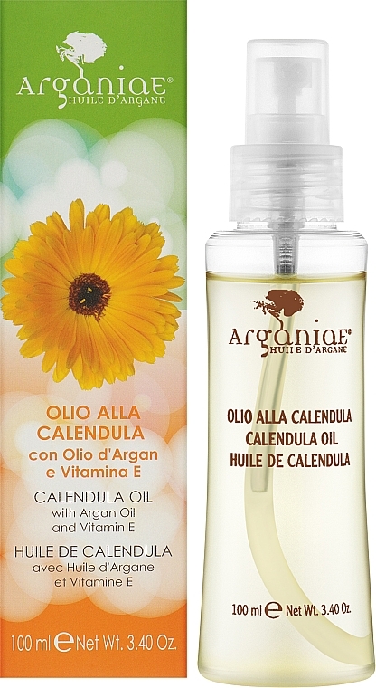 Олія календули для тіла і обличчя з аргановою олією - Arganiae L'oro Liquido — фото N2