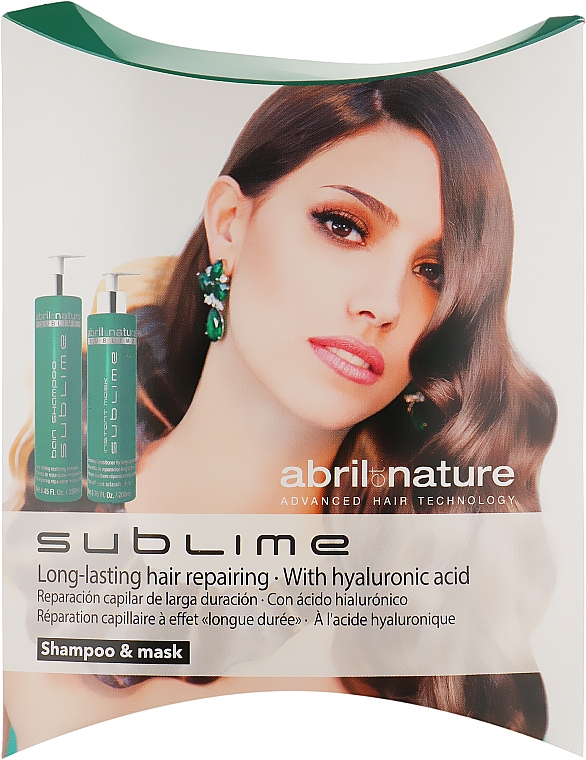 Набор - Abril et Nature Hyaluronic Sublime (sh/30ml + mask/30ml) — фото N1