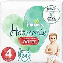Підгузки-трусики Harmonie Nappy Pants Розмір 4 (9-15 кг), 24 шт. - Pampers — фото N1