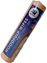 Універсальні серветки, спанлейс, помаранчева хвиля, 25x30 см, 30 шт. - Aquasoft Woodpulp Wipes  — фото N3