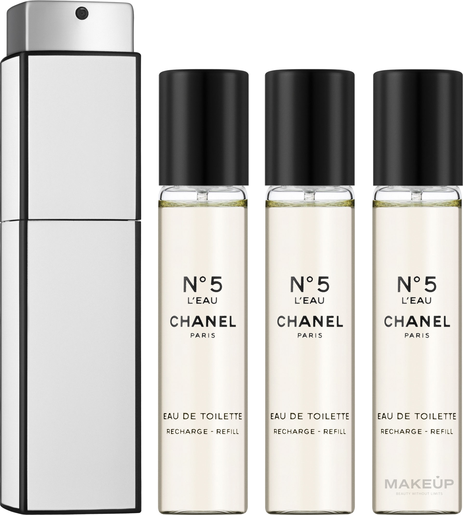 Chanel N5 L'Eau - Туалетная вода (3х20ml) (сменный блок) — фото 3x20ml