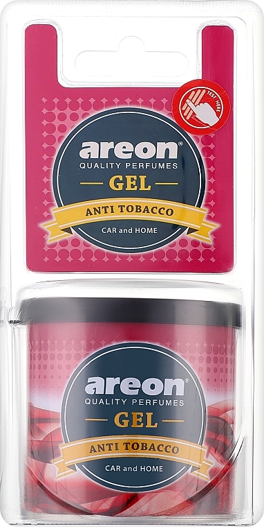 Ароматизированный гель в блистере "Антитабак" - Areon Gel Can Blister Anti Tobacco — фото N1