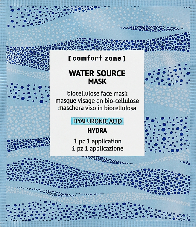 Биоцеллюлозная увлажняющая маска для лица - Comfort Zone Water Source Mask — фото N1