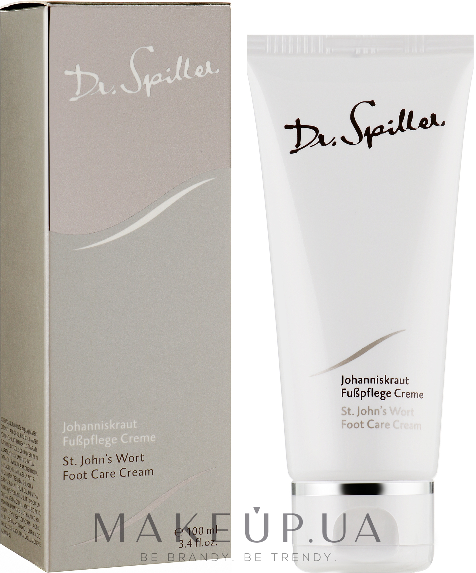 Крем для ступень ніг, зі звіробоєм - Dr. Spiller St. John's Wort Foot Care Cream — фото 100ml