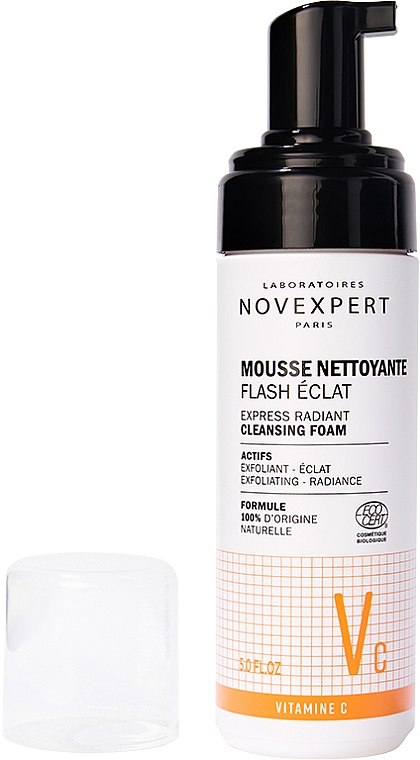 Пінка очищувальна для сяйва шкіри обличчя - Novexpert Vitamin C Express Radiant Cleansing Foam — фото N1
