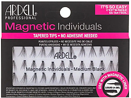 Набір пучкових вій - Ardell Magnetic Individuals Medium Black — фото N1