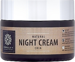 Парфумерія, косметика Нічний крем для обличчя - Formula H Natural Chia Night Cream