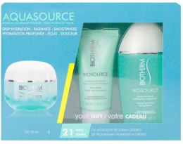 Духи, Парфюмерия, косметика Набор - Biotherm Aquasource Kit (gel/50ml + lot/100ml + foam/50ml)