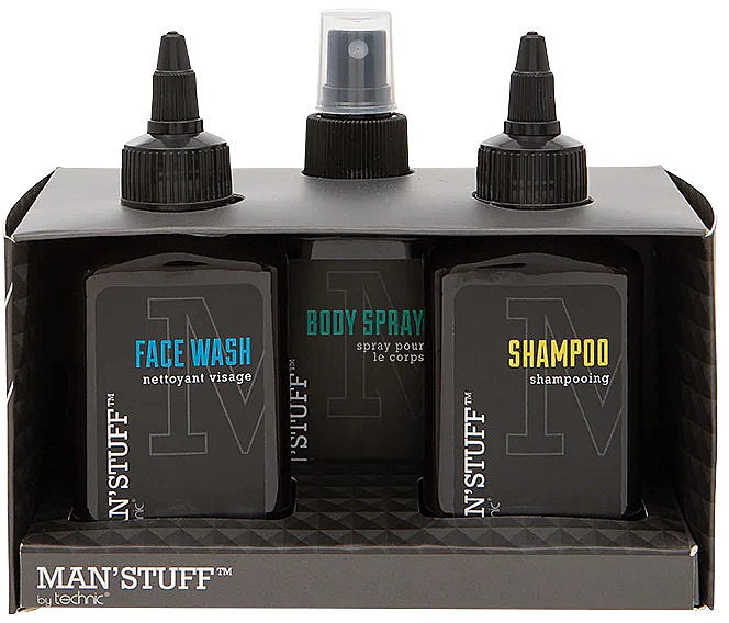 Набор - Man'Stuff The Trio (shm/100ml + f/wash/100ml + b/spray/100ml) — фото N1