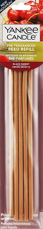 Ароматические палочки - Yankee Candle Black Cherry Pre-Fragranced Reed Refill — фото N1