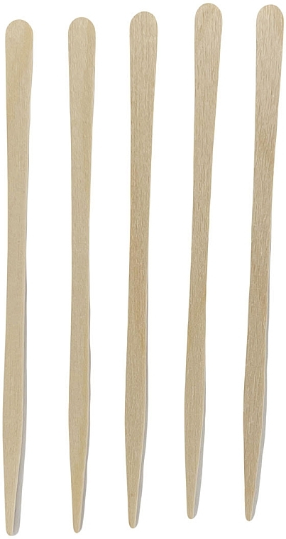 Набор деревянных шпателей для нанесения воска маленькие №2, 100 шт - Nikk Mole — фото N1