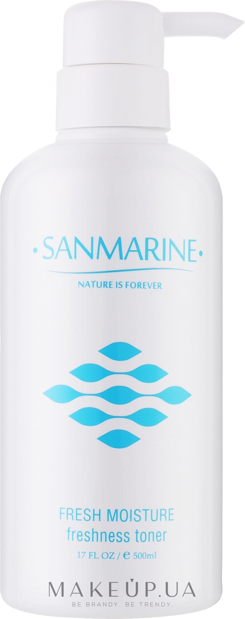 Освіжаючий тонер для обличчя - Sanmarine Fresh Moisture Freshness Toner — фото 500ml