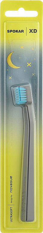 Зубная щетка "XD Ultrasoft", детская, серо-голубая - Spokar XD Ultrasoft — фото N1