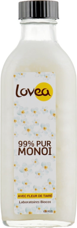 Олія моной, 99% натуральна, з ароматом тіарі - Lovea Pur Monoi 99% — фото N1