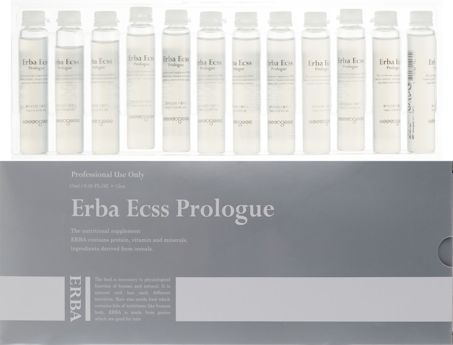 Ампули з кератином для відновлення волосся - Sarangsae Erba Ecss Prologue — фото N1