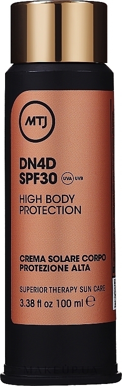 Солнцезащитный крем для тела SPF30 - MTJ Cosmetics Superior Therapy Sun Care DN4D Body Cream SPF30 — фото 100ml