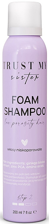Шампунь-пена для волос с низкой пористостью - Trust My Sister Low Porosity Hair Foam Shampoo — фото N1