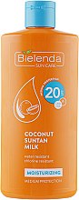 Солнцезащитное молочко кокосовое SPF20 - Bielenda Bikini Moisturizing Suntan Milk Medium Protection — фото N3