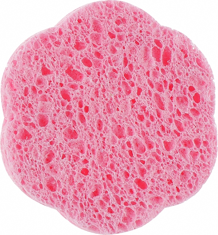 Спонж для вмивання, 01355, із целюлози, рожевий - Pollie Make-Up Removal Sponge