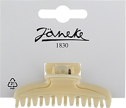 Заколка-краб для волос JG71099 CRN, 7 x 2.6 см, молочная - Janeke Hair Clip — фото N1