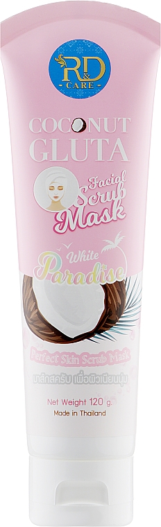 Скраб-маска для обличчя з екстрактом кокоса і глутатіоном - R&D Care Coconut Gluta Facial Scrub Mask — фото N1