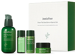 Духи, Парфюмерия, косметика Набор с экстрактом зеленого чая - Innisfree Green Tea Balancing Skin Care Set (lot/15ml + toner/15ml + cr/10ml + serum/80ml)