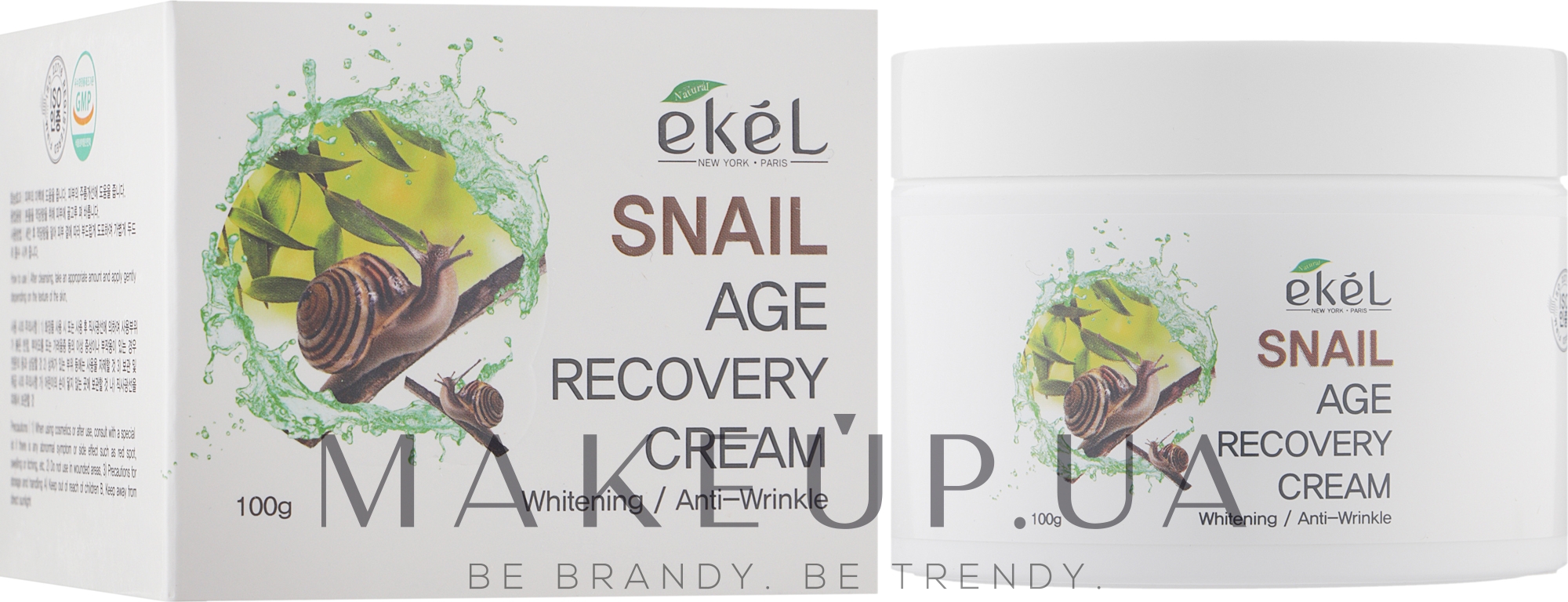 Крем для обличчя з муцином равлика - Ekel Snail Age Recovery Cream — фото 100g