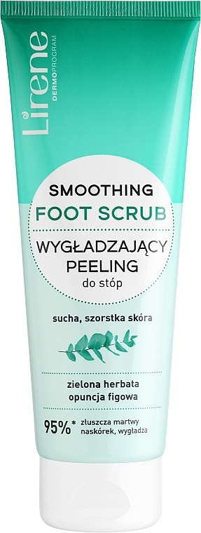 Розгладжувальний скраб для ніг - Lirene GreenTea Smoothing Foot Scrub — фото N1