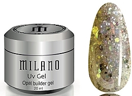 Духи, Парфюмерия, косметика Гель для наращивания ногтей, 20 мл - Milano Opal Builder Gel