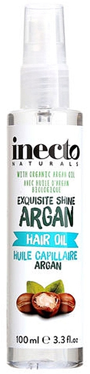 Арганова олія для волосся - Inecto Naturals Exquisite Shine Argan Hair Oil — фото N1