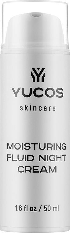 Нічний зволожувальний флюїд для обличчя - Yucos Moisturizing Fluid Night Cream — фото N1
