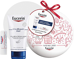 Духи, Парфюмерия, косметика Набор - Eucerin Xmas Pack Urea 2018 (h/cr/30ml + lip/balm/4.5g)