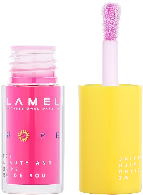 Олія-бальзам для губ - LAMEL Make Up HOPE Glow Lip Oil — фото N2