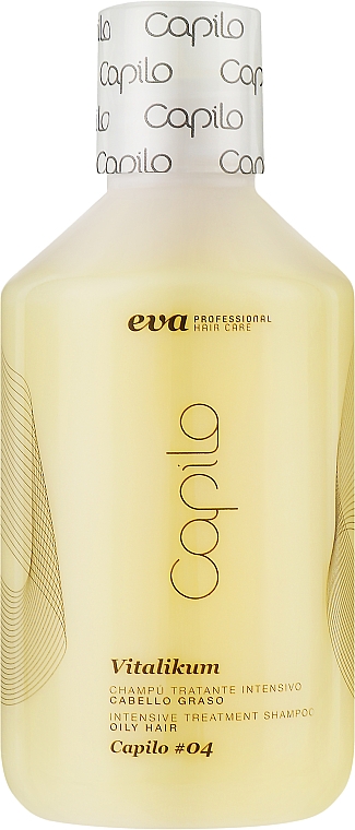 Интенсивный лечебный шампунь выпадение волос и жирность кожи - Eva Professional Capilo Vitalikum Shampoo №04 — фото N1