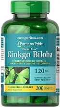 Диетическая добавка "Гинкго билоба" 120 мг, капсулы - Puritan's Pride Ginkgo Biloba — фото N1