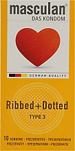 Презервативи "Ribbed+Dotted" - Masculan — фото N3