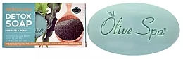 ПОДАРУНОК! Детокс-мило зі спіруліною - Olive Spa Spirulina Detox Soap — фото N1