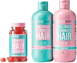 Набор для роста волос - Hairburst The Chewable Hair Growth Bundle (shm/350ml + cond/350ml + vitamins/60pcs) — фото N2