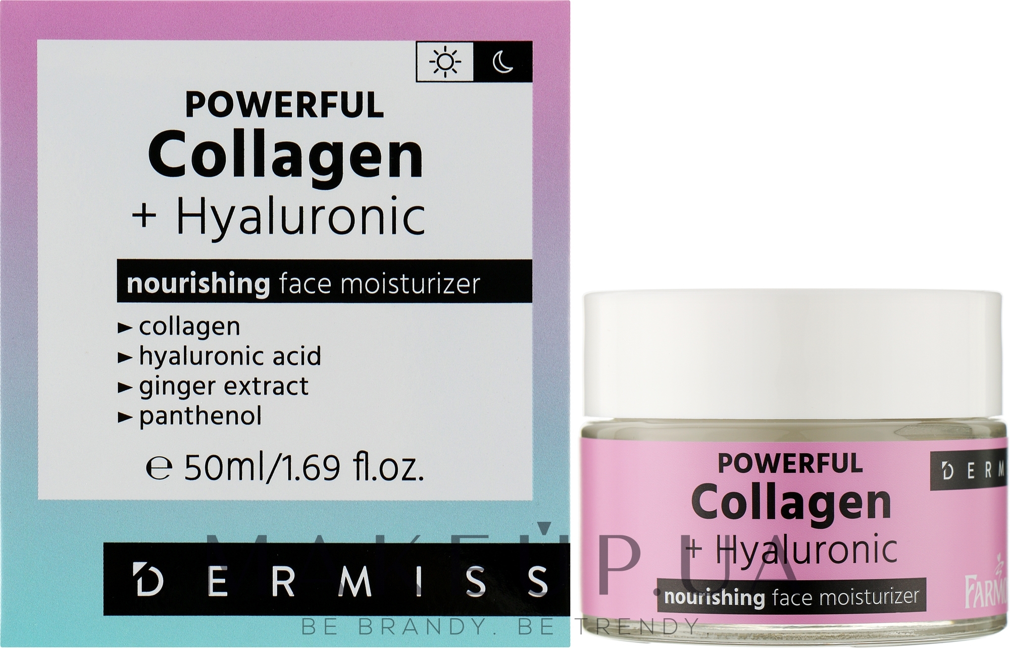 Питательный крем с гиалуроновой кислотой и коллагеном - Farmona Dermiss Powerful Collagen + Hyaluronic — фото 50ml
