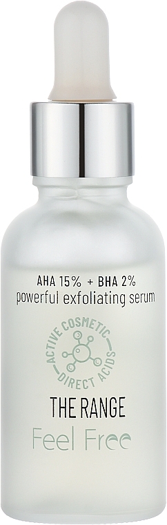 Отшелушивающая сыворотка для лица с АНА/BHA кислотами - Feel Free The Range AHA 15% + BHA 2% Serum