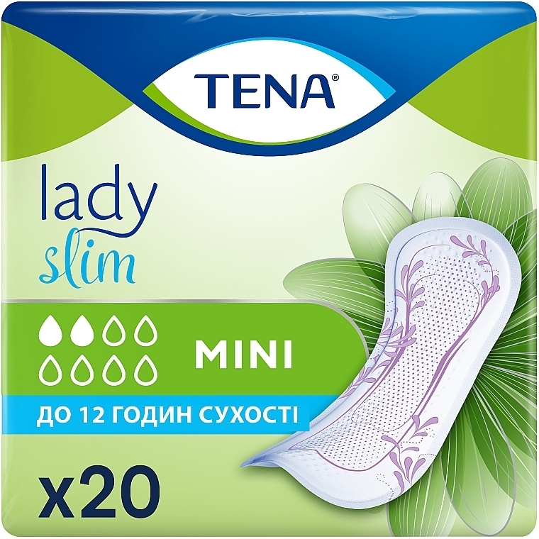 Урологічні прокладки TENA Lady Slim Mini, 20 шт. - TENA — фото N1