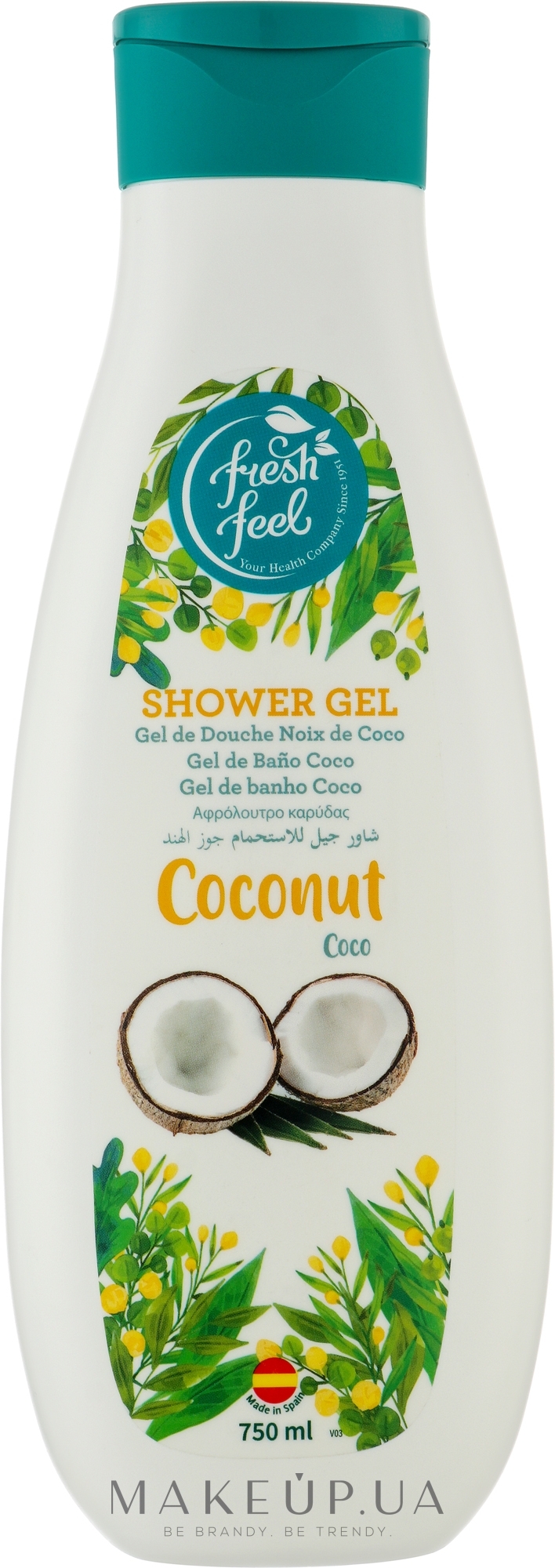 Гель для душа "Coconut" - Fresh Feel Shower Gel — фото 750ml