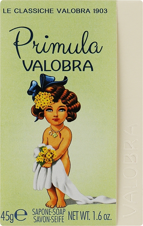 Мыло, насыщенное жирами, очень нежного действия - Valobra Primula Bar Soap — фото N1