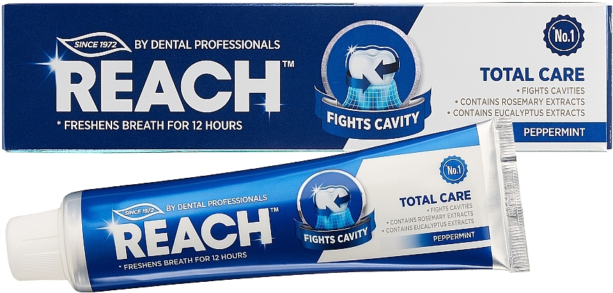 Зубна паста "Повний догляд та захист від карієсу. Перцева м'ята" - REACH Total Care Peppermint — фото N2
